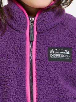 Outlet Didriksons Gibbs Kids' Full-Zip Royal Purple