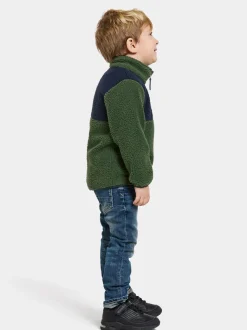 Hot Didriksons Gosig Kids' Half-Zip Pine Green