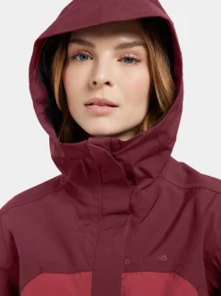 Outlet Didriksons Grit Women's Jacket Anemon Red