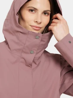 Outlet Didriksons Gwen Parka Faded Wine