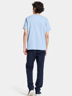 Hot Didriksons Harald Men's T-shirt Light House Sea Blue