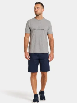 Didriksons Harald Men's T-shirt Light House Grey melange
