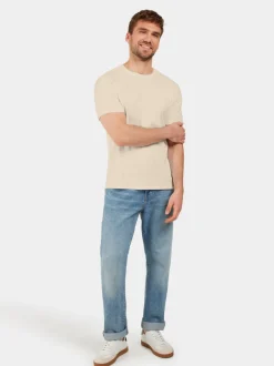 Sale Didriksons Harald T-shirt Light Beige