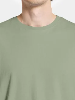 Outlet Didriksons Harald T-shirt Light Moss
