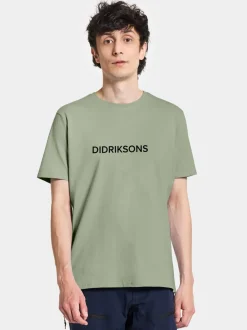 Discount Didriksons Harald T-shirt Light Moss
