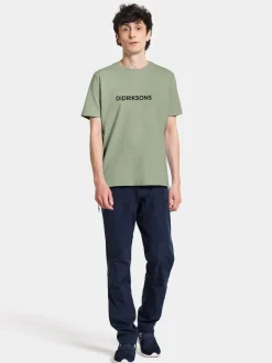Discount Didriksons Harald T-shirt Light Moss