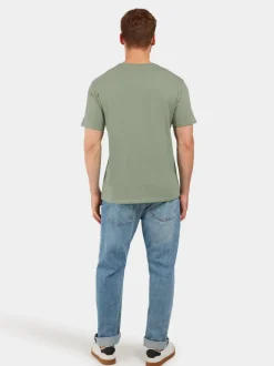 Outlet Didriksons Harald T-shirt Landscape Light Moss