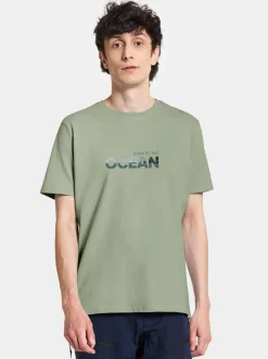 Discount Didriksons Harald T-shirt Ocean Light Moss