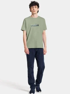 Discount Didriksons Harald T-shirt Ocean Light Moss