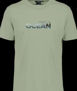 Discount Didriksons Harald T-shirt Ocean Light Moss