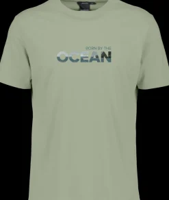 Discount Didriksons Harald T-shirt Ocean Light Moss