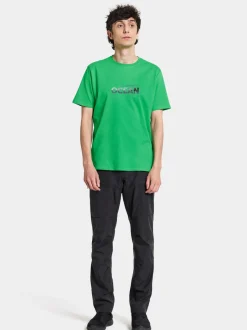 Clearance Didriksons Harald T-shirt Ocean Summer Green