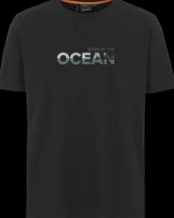 Discount Didriksons Harald T-shirt Ocean Black