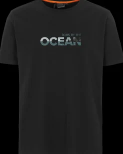 Discount Didriksons Harald T-shirt Ocean Black