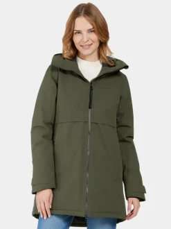 Clearance Didriksons Helle Parka Deep Green
