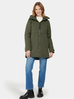 Clearance Didriksons Helle Parka Deep Green
