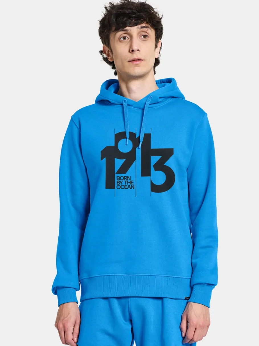 Outlet Didriksons Heritage Men's Hoodie Sharp blue