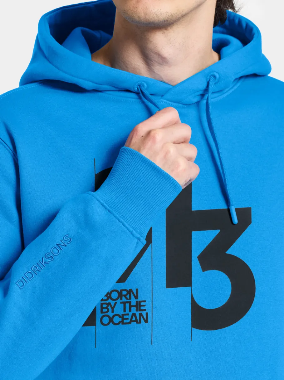 Outlet Didriksons Heritage Men's Hoodie Sharp blue