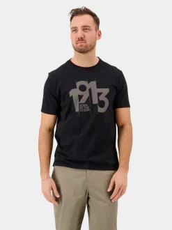 Discount Didriksons Heritage Printed Men's T-shirt Black