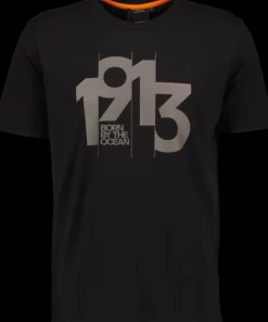 Discount Didriksons Heritage Printed Men's T-shirt Black