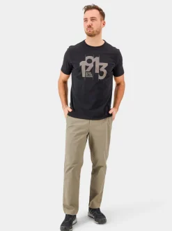 Discount Didriksons Heritage Printed Men's T-shirt Black