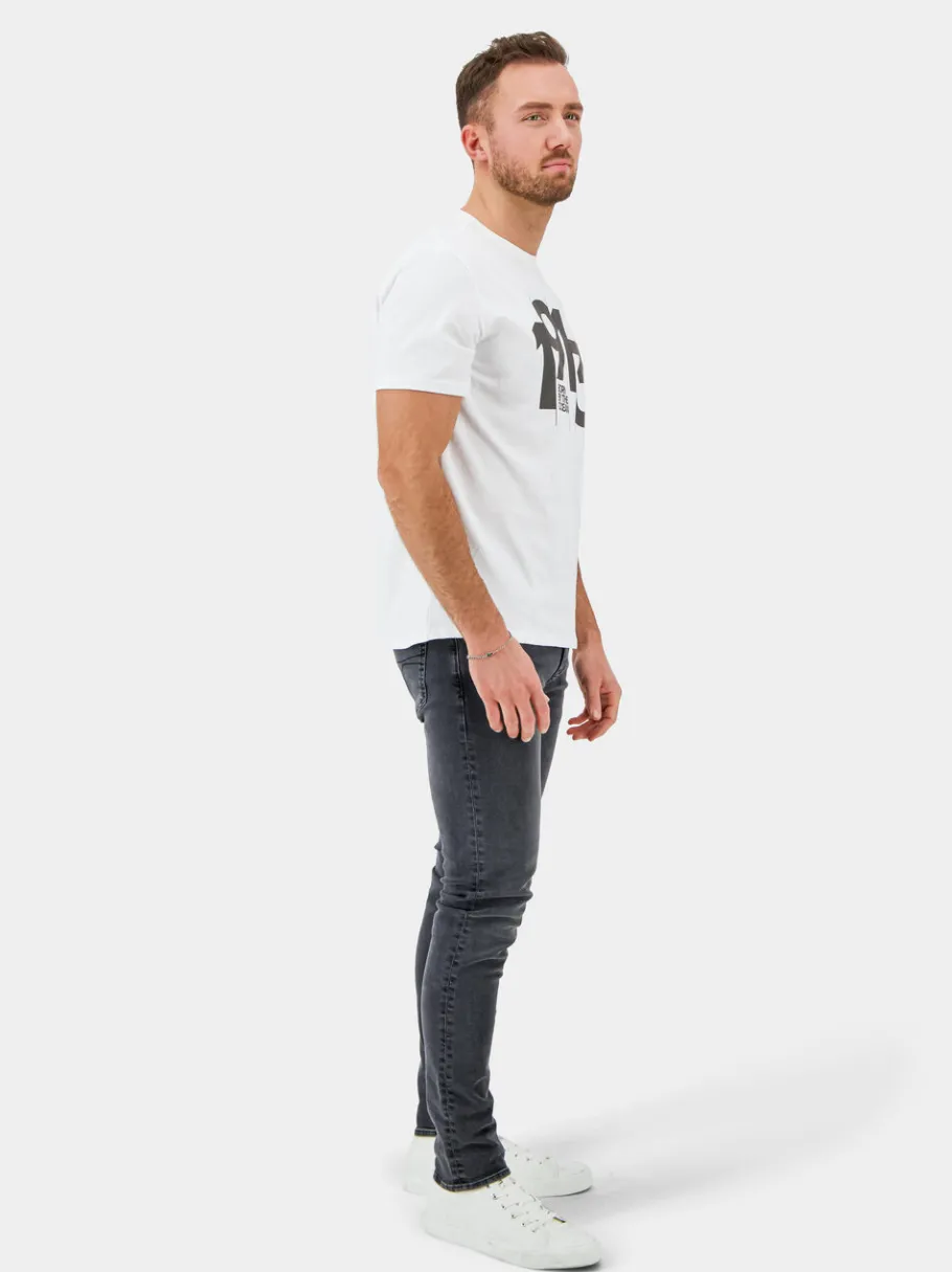 Hot Didriksons Heritage Printed Men's T-shirt Snow white
