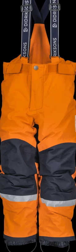Clearance Didriksons Idre Kids' Pants Orange Jam