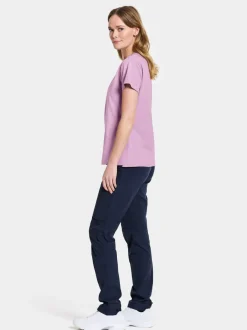 Outlet Didriksons Ingarö T-Shirt Purple Rain