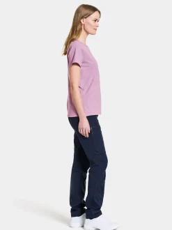 Outlet Didriksons Ingarö T-Shirt Purple Rain