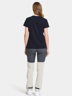 Outlet Didriksons Ingarö T-Shirt Dark Night Blue