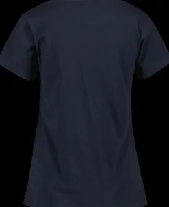 Discount Didriksons Ingarö T-Shirt Printed Dark Night Blue