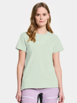 Clearance Didriksons Ingarö T-Shirt Printed Pale Mint