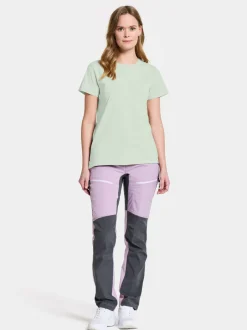 Clearance Didriksons Ingarö T-Shirt Printed Pale Mint