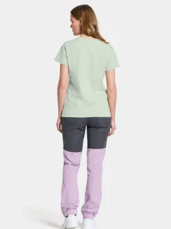 Clearance Didriksons Ingarö T-Shirt Printed Pale Mint