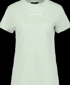 Clearance Didriksons Ingarö T-Shirt Printed Pale Mint