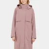 New Didriksons Isolde Parka Long Faded Wine