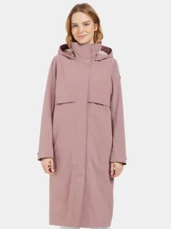 New Didriksons Isolde Parka Long Faded Wine