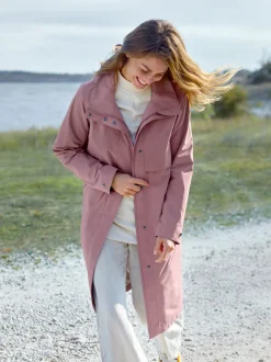 New Didriksons Isolde Parka Long Faded Wine