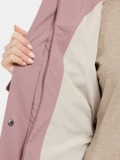 New Didriksons Isolde Parka Long Faded Wine