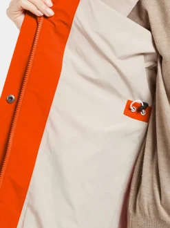 Outlet Didriksons Isolde Parka Long Tangerine Red