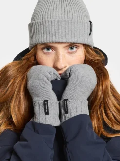 Discount Didriksons Kaj Mittens Grey melange