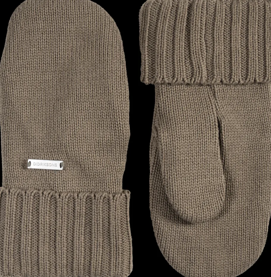 Outlet Didriksons Kaj Mittens Walnut