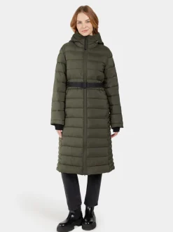 Clearance Didriksons Kleo Parka Long Deep Green