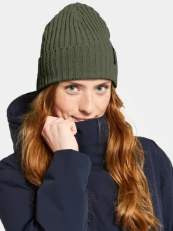 Online Didriksons Laken Beanie Deep Green