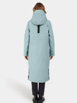 Sale Didriksons Leya Parka Long Factory Blue