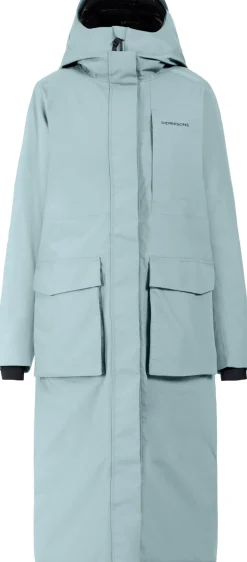Sale Didriksons Leya Parka Long Factory Blue