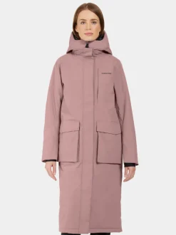 Hot Didriksons Leya Parka Long Faded Wine