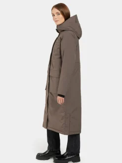 Discount Didriksons Leya Parka Long Mocha Brown