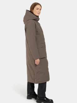 Discount Didriksons Leya Parka Long Mocha Brown