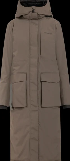 Discount Didriksons Leya Parka Long Mocha Brown